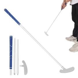 Golf Putter, Two-Way Alloy Adjustable Removable Golf Shaft, 85cm, 3 Section Golf Practice Set with Putter and Accessories, Gift, for Indoor and Outdoor Training