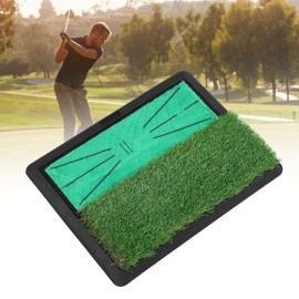 BstXqty Golf Hitting Training Mat, Anti Slip Golf Training Mat, Swing Practice Rug with Fake Grass, Golf Accessory for Home Office Outdoor Daily Training
