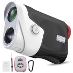 VISTA VERDE Range Finder Golf 1100 Yard, Golf Rangefinder with Slope 6X Magnification Flag Lock Vibration, Rechargeable Laser Rangefinders for Golfing Hunting Archery with Type C Cable