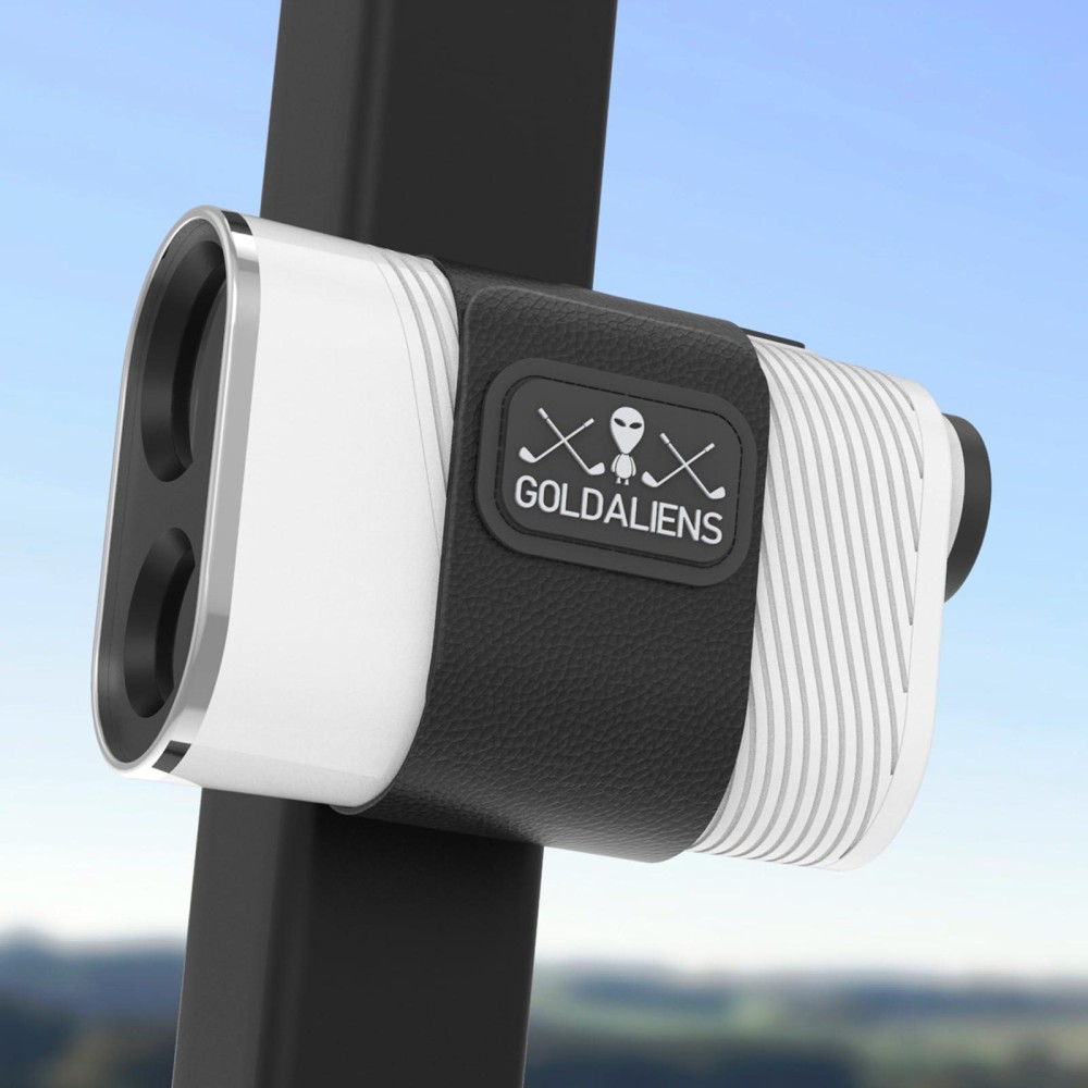 GOLDALIENS Super Magnetic Golf Rangefinder Strap, Slim, Fit, Adjustable, Can Be Firmly Fixed on Golf Cart Posts, Golf Irons, Golf Bag Metal Landing Pad and Any Metal Surface