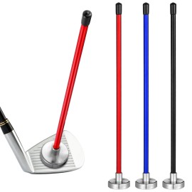 Halloscume 3 Pcs Golf Magnetic Alignment Rods Golf Club Alignment Sticks Golf Swing Trainer Golf Swing Training Aid Golf Training Equipment for Visualize Golf Shot Magnet Lie Angle Tool Golf Gift
