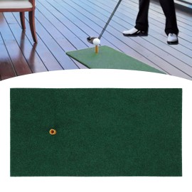 BstXqty Golf Strike Pad, Portable Backyard Golf Mat, Golf Training Aids Hitting Pad Grass Carpet Mat with Tendon TEE for Right Handed and Left Handed Golfers
