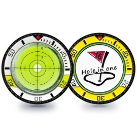 keyuanet Golf Green Reader Ball Marker with High Precision Green Reading High Green Slope Measurement Improve Putting Skills - Ideal Golf AccessoriesPrecision Green Reading (White)