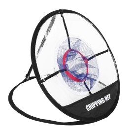 Pop Up Golf Chipping Net, Indoor/Outdoor Golfing Target Net, Collapsible Portable Golf Hitting Net, Golf Training Aid for Backyard Driving and Swing Training