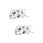 BESPORTBLE 2pcs storage bag bags zipper pouches zip pouches golf accesories golf ball pouch travel pouch womens golf bag pouch bag Tote Bag Ball Holder skull Ball bag travel bag white