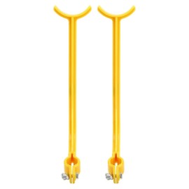 ICRPSTU 2Pcs / Set Golf Swing Trainer Alignment Training Aid Wrist Control Posture Correcting Practice Tools (Yellow)