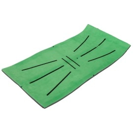 AUNMAS Golf Training Mat, Artificial Golf Training Mat, Golf Hitting Practice Mat Golf Hitting Mats Simulates Real Fairway Convenient for Swing Hitting Training Aid Rubber Flannel