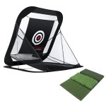 Golf Practice Cage Driving Training Net,Golf Hitting Net,Automatic Ball Return System,Training Aid for Backyard, Outdoor,Indoor