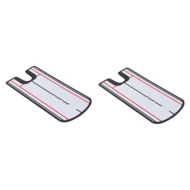 BESPORTBLE 2pcs Putter Practice Posture Corrector Indoor Putting Surface Golf Putting Guide Training Practice Equipment Practice Supplies Acrylic Golf Supplies Mirror Golf Putter Orthotics