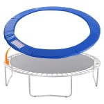 Trampoline Protection Mat 10ft Trampoline Spring Cover Safety Pad Round Spring Protection Cover Water-Resistant Trampoline Replacement Pad Trampoline Accessories (10 Feet)