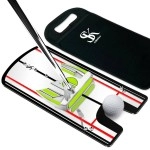 Golf Putting Mirror w/Upgraded Carry Bag Golf Swing Trainer for Enhanced Putting Practice Golf Trainer Putting Aid to use w/Golf Putting Mat & Golf Training Putters Golf Swing Training Aid