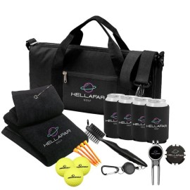 HELLAFAR GOLF - PAR Pack - Golf Accessories Gift Set for Men, Women, Adults & Kids - Golfers Essentials kit - Holiday Golfer Gift - Golf Accessory Kit, All-in-One Golf Gift - PAR Pack