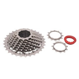 ] Nickel Chromium Steel Cassette - Optimized for Road Folding Bikes 11-30T Gear Ratio - Durable and Reliable Cycling Component-size1