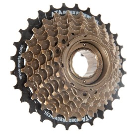 WEEROCK Bike Freewheel 7 Speeds, 14-28T Threaded Freewheel Screw On Cycling Replement Part