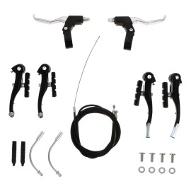 BESPORTBLE 1 Set Bicycle Brake in Line Brake Levers Bike Brake Parts Bike Brake Cable Bike v Brake Kit Bike Brake Pads Brake Handle Lever Mountain Bike Handle Levers Alloy Component