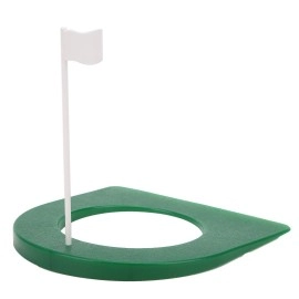 Golf Putting Cup Indoor Practice Training Aids, Indoor Outdoor Golf Putting Hole Putter Regulation Cup with Detachable Flag