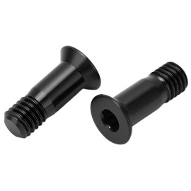 Tgoon Bicycle Guide Wheel Fixed Screw, Bicycle Screw 2 Pcs for Riding for Bike Parts Replacement (Black)