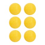 Soft Golf Practice Balls, Soft PU Foam Golf Training Ball, Reusable Yellow Golf Practice Ball, Multifunctional Small Size Golf Ball Training, Bright Color Soft Golf Balls Set for Men Women Boys Girls