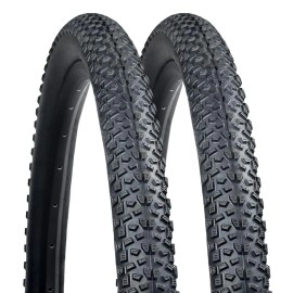 Mountain Bike Tire,HUIOK 27.5x2.125 Inch Folding Replacement Bike Tire,Thickened and Shock-Absorbing MTB Bicycle tire,Rubber Tires for Hard Roads, Muddy(2 Tires)