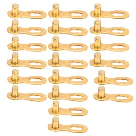 YYQTGG Fixing Part Bicycle Chain Link, Bike Chain Connector, Steel Bicycle Accessory for Maintenance for Mountain Bikes (Gold)