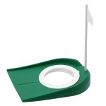 Putting Cup, Indoor Outdoor Putting Hole Putting Cup Practice Aids with Adjustable Hole White Flag Training Putters Training Equipment