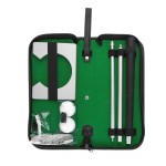 Putting Kit, Indoor Putting Cup Practice Training Clubs Putter Kit Set with Balls and Bag Putting Mats Training Equipment