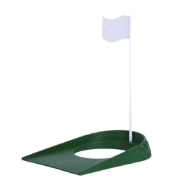 Golf Putting Cup Return Ball Training Putter Golf Putting Mat with Hole and White Flag Golf Return Ball Practice Training Aids for Indoor Outdoor