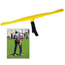 MELE LINKS Golf Putting Assistant T-Shape puttting Fixed Device for Putter Club and arms Helpful Putting Trainer on Posture Correction Training aids