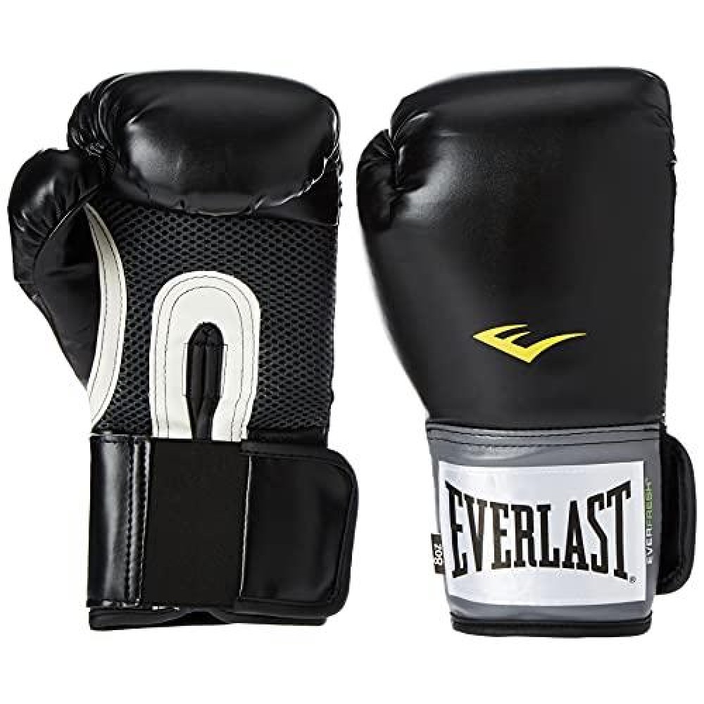 Everlast Elite Pro Style Boxing Gloves, 12Oz (Black) (1200013)