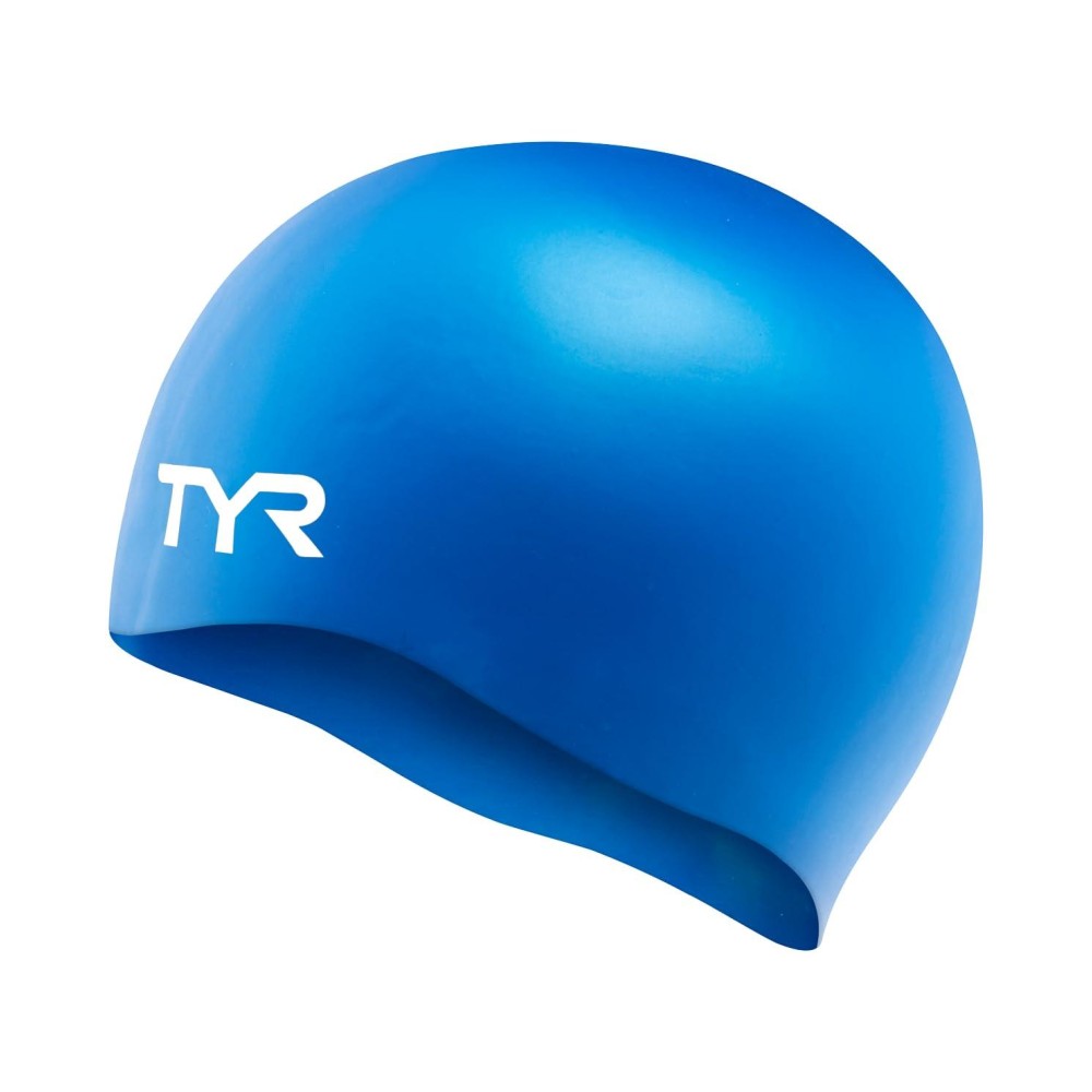 Tyr Wrinkle Free Silicone Swim Cap (Blue)