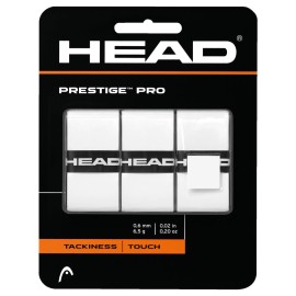 Head Prestige Pro Tennis Over Grip, Colour - White, (Pack Of 3)