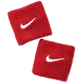 Nike Swoosh Wristbands (Varsity Red/White, Osfm)