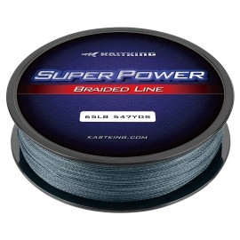 Kastking Superpower Braid Fishing Line, Low-Vis Gray, 80Lb 0.50Mm (500M 547 Yds)(8 Strands)