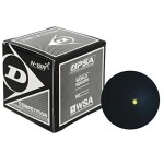 Vector X Dunlop D1Sb700112 Rubber Single-Dot Squash Ball (Black, Standard) Standard Size