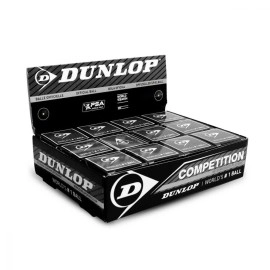 Vector X Dunlop D1Sb700112 Rubber Single-Dot Squash Ball (Black, Standard) Standard Size