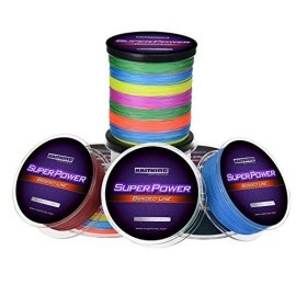 Kastking Superpower Braid Fishing Line, Yellow, 25Lb 0.22Mm (300M 327 Yds)