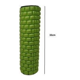 Iris Fitness Self Myofascial Release, Self Massage, Trigger Point Release, Mobility, Acupressure Back, Therapy Yoga Gym Physio Injury Foam Massage Roller, 33 X 13 Cm (Green)