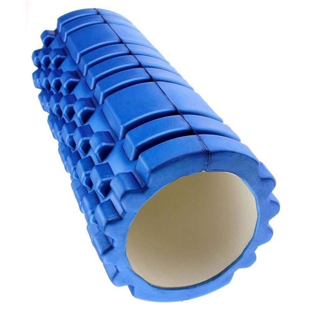 Iris Fitness Self Myofascial Release, Self Massage, Trigger Point Release, Mobility, Acupressure Back, Therapy Yoga Gym Physio Injury Foam Massage Roller, 33 X 13 Cm (Blue)