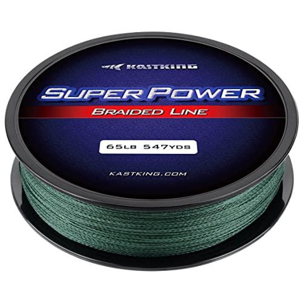 Kastking Superpower Braided Fishing Line - Abrasion Resistant Braided Lines - Incredible Superline - Zero Stretch - Smaller Diameter