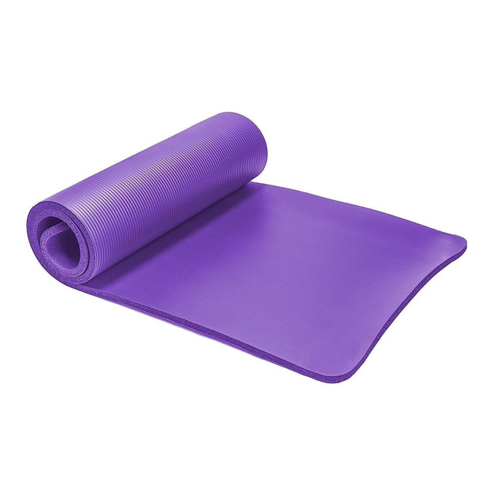 Iris Fitness Nonslip Exercise Yoga Mat, Nbr Multi-Purpose Mat For Fitness, Pilates, Gymnastics, Core Exercises, Stretches And Home Workouts, For Men And Women (183 Cm X 61 Cm X 20 Mm)