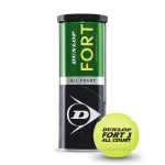 Dunlop Rubber Fort All Court Tennis Ball (Green) 1 Can | 3 Balls