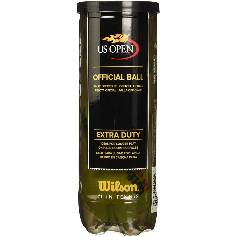 Wilson Us Extra Duty Synthetic Tennis Balls 16 Can|48 Balls(3 Balls/Can)(Yellow)