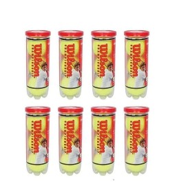 Wilson Championship Synthetic Tennis Balls, |8 Can|24 Balls(3 Balls Can) (Yellow)