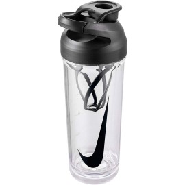 Nike Tr Hypercharge Shaker Bottle 24 Oz Ct1556-958 Clear Black Black Black