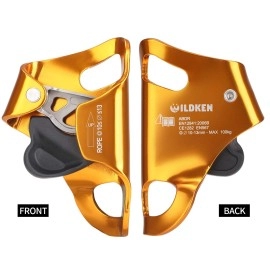 Wildken Rock Climbing Chest Ascender Climbing Mountaineering Tree Arborist Climbing Rappelling Equip For 10-13Mm Rope