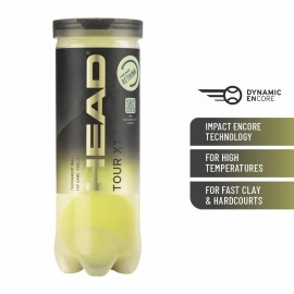 Head Tour Xt Tournament Grade Tennis Ball 1 Can|3 Balls (3 Balls Can) Green