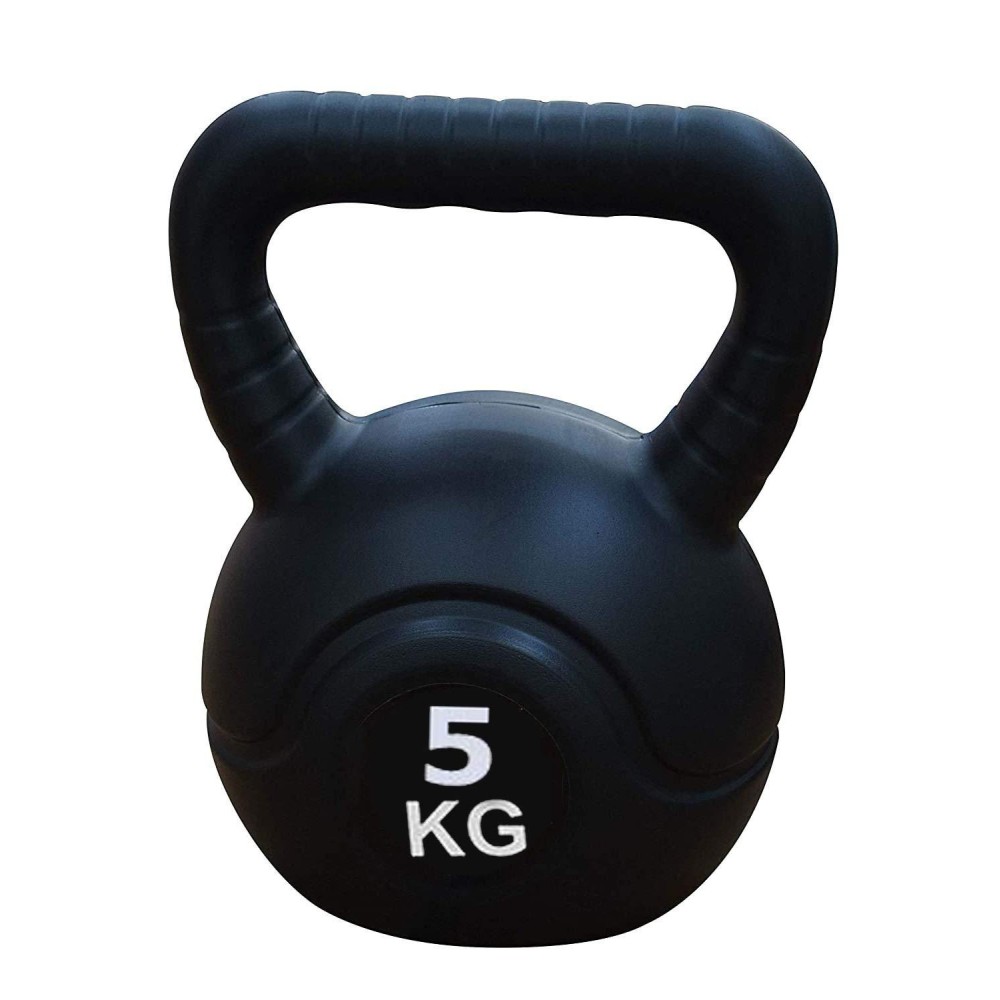 Pvc 5Kg Kettle Bells For Strength And Cardio Training (Black)