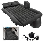 Crazymart Inflatable Car Air Mattress, Portable Car Mattress With Pillows And Pump Kit, One-Piece Black Backseat Air Bed Fits Most Car Models For Travel, Trip, Hiking And Other Outdoor Activities Item Name (Aka Title)