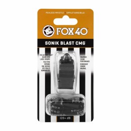 Fox 40 Sonic Blast Cmg Official Plastic With Lanyard (Black)