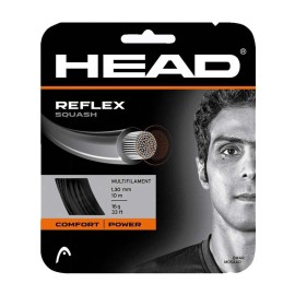 Head Reflex Squash String, 16L (Black)